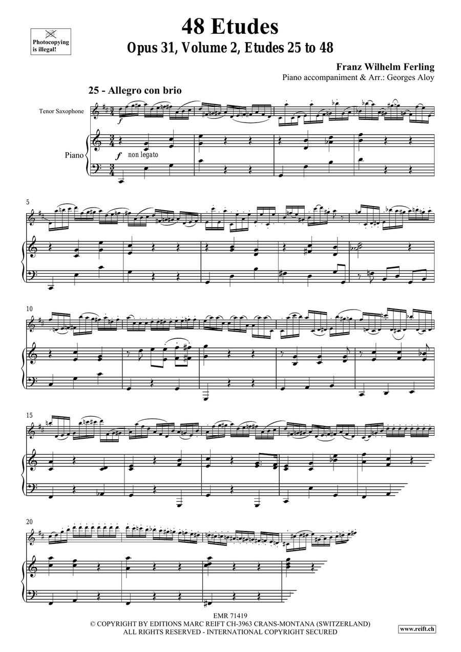 48 Etudes Volume 2 48 Etudes Volume 2 Tenor Saxophone scores gallery preview page 4