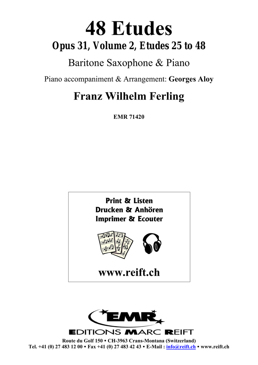 48 Etudes Volume 2 48 Etudes Volume 2 Baritone Saxophone scores gallery preview page 2