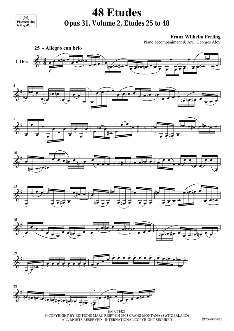 48 Etudes Volume 2 48 Etudes Volume 2 Horn scores gallery preview page 3