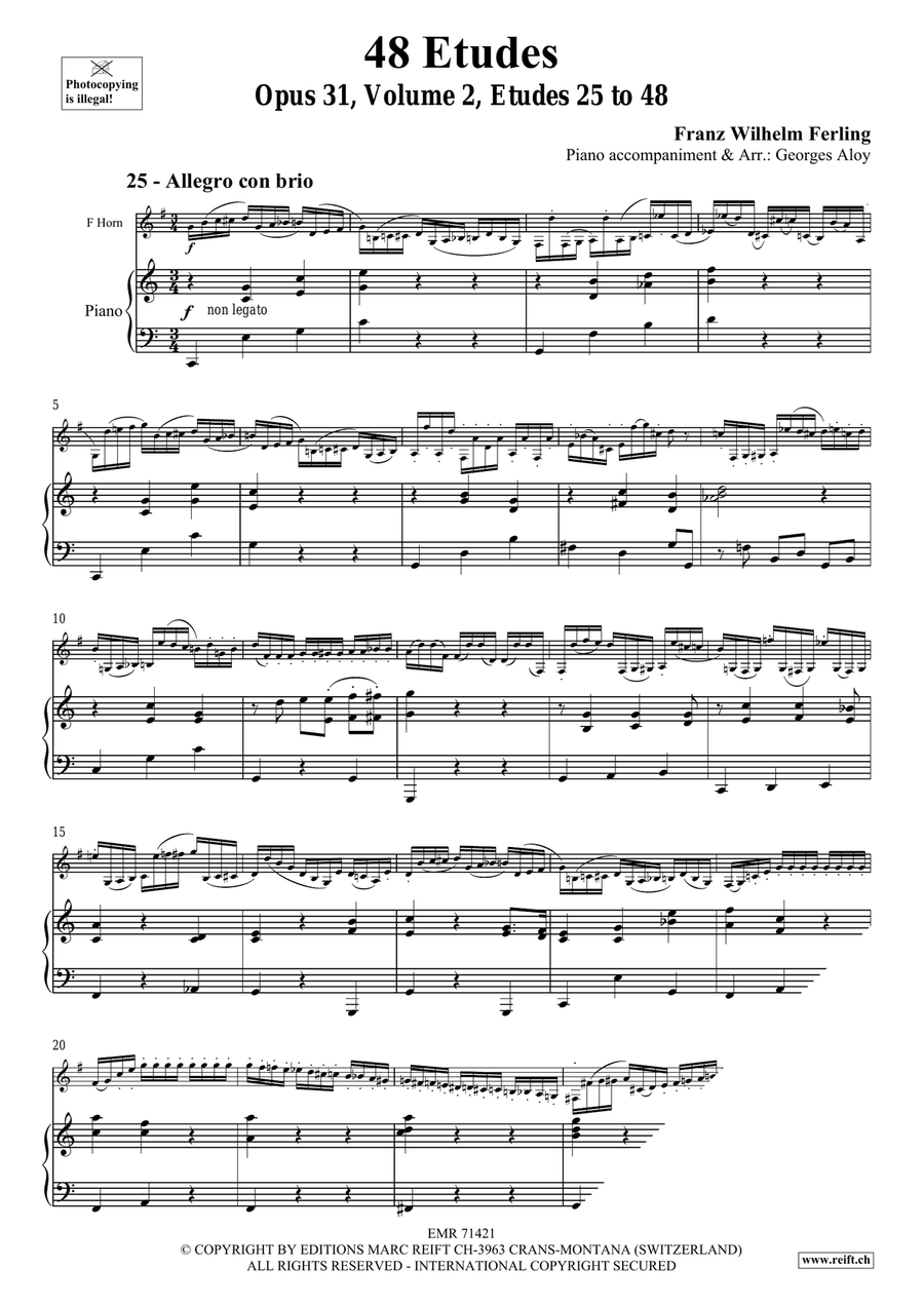48 Etudes Volume 2 48 Etudes Volume 2 Horn scores gallery preview page 4