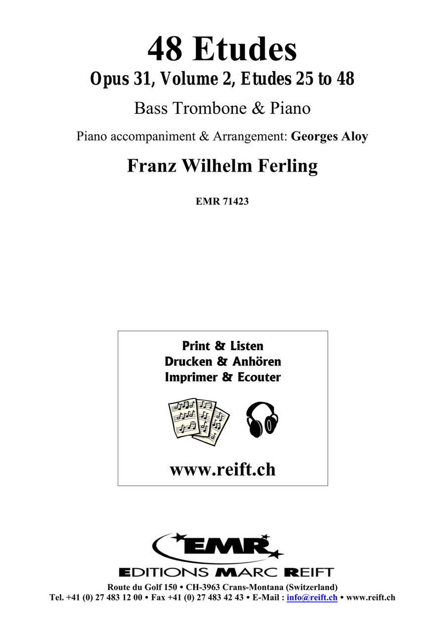 48 Etudes Volume 2 48 Etudes Volume 2 Bass Trombone scores gallery preview page 2