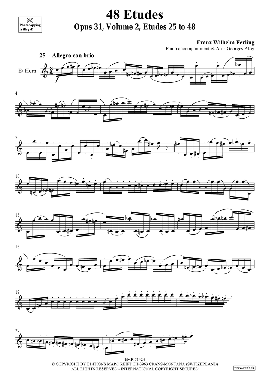 48 Etudes Volume 2 48 Etudes Volume 2 Horn scores gallery preview page 3