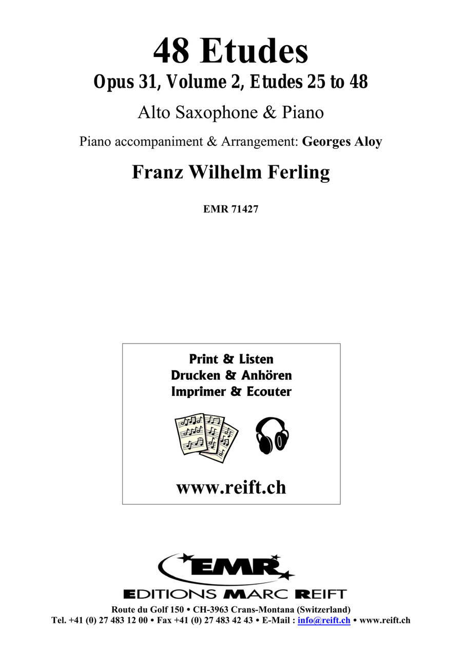 48 Etudes Volume 2 48 Etudes Volume 2 Alto Saxophone scores gallery preview page 2