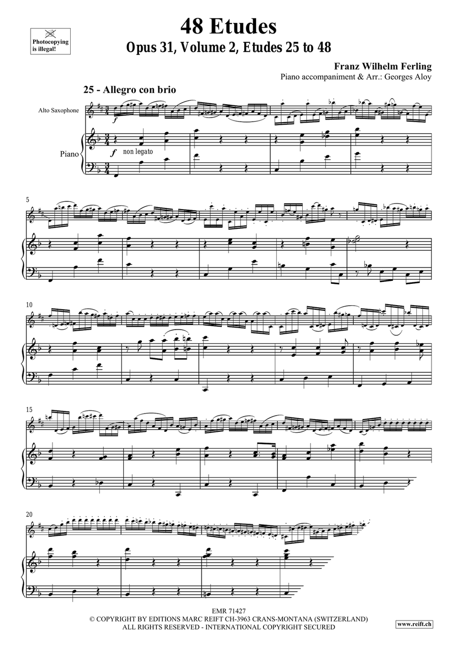 48 Etudes Volume 2 48 Etudes Volume 2 Alto Saxophone scores gallery preview page 4
