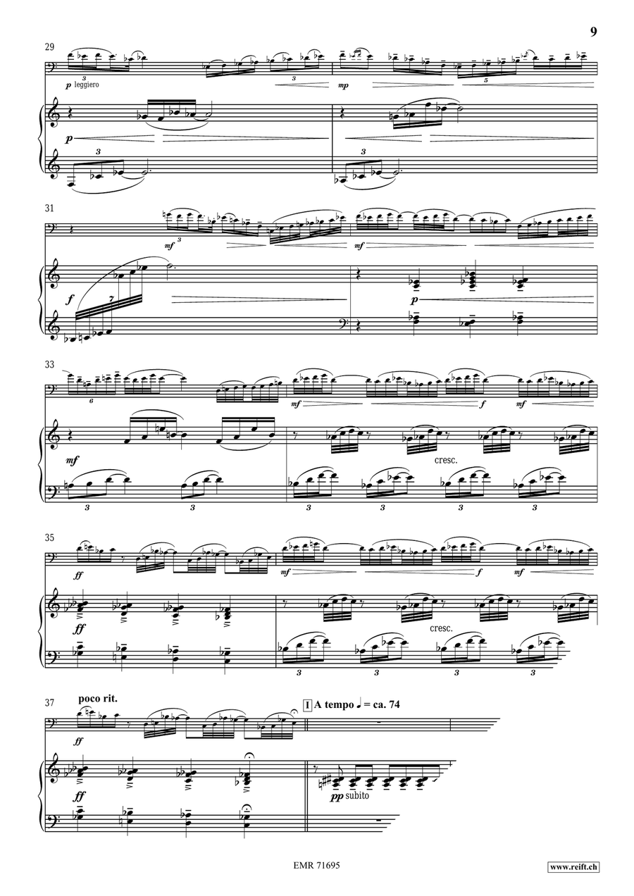 Tre Divertimenti Tre Divertimenti Bassoon Solo scores gallery preview page 9