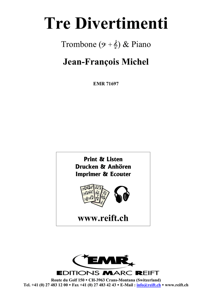 Tre Divertimenti Tre Divertimenti Piano Accompaniment scores gallery preview page 2