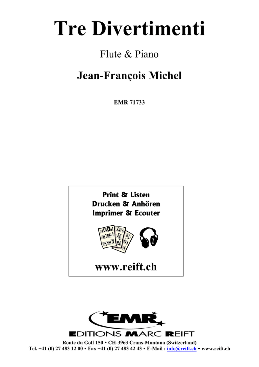 Tre Divertimenti Tre Divertimenti Flute Solo scores gallery preview page 2