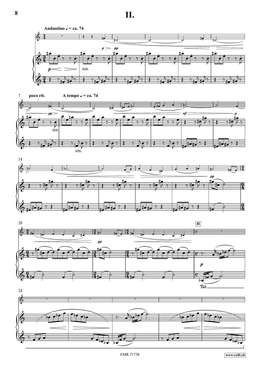 Tre Divertimenti Tre Divertimenti Bass Clarinet scores gallery preview page 8