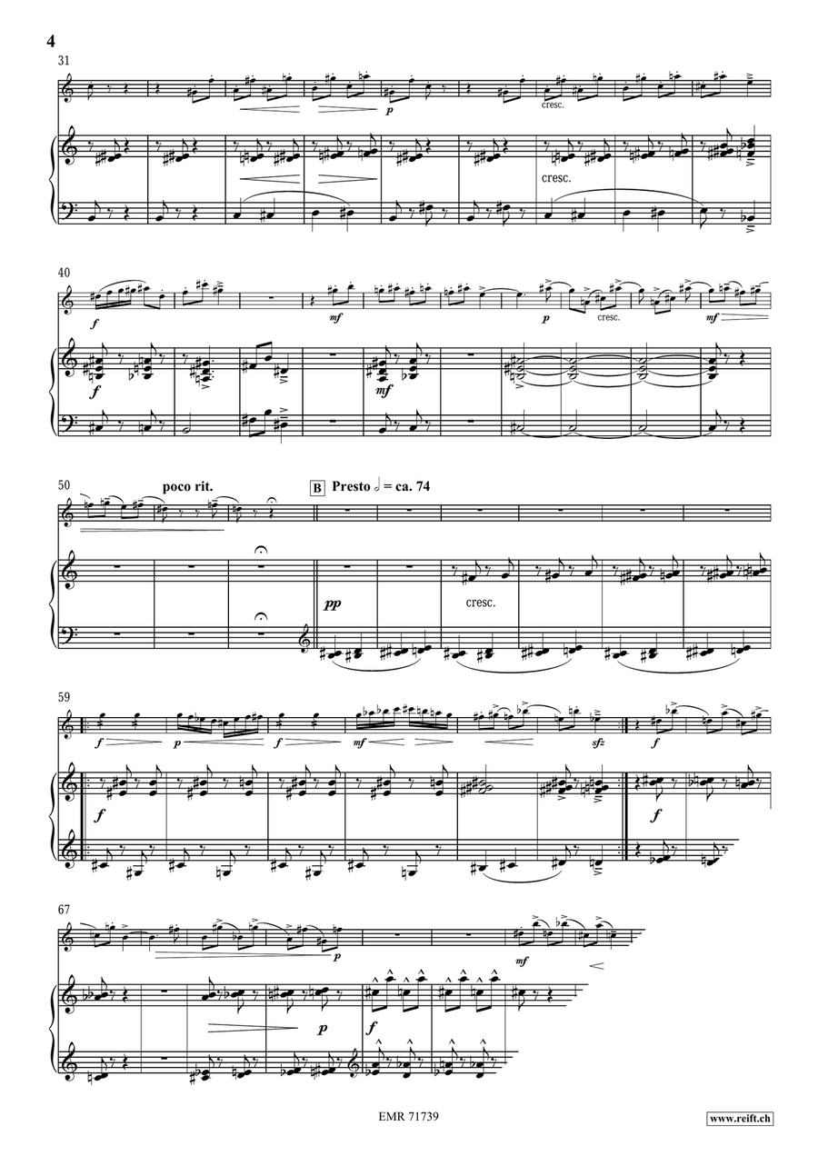 Tre Divertimenti Soprano Saxophone scores gallery preview page 7