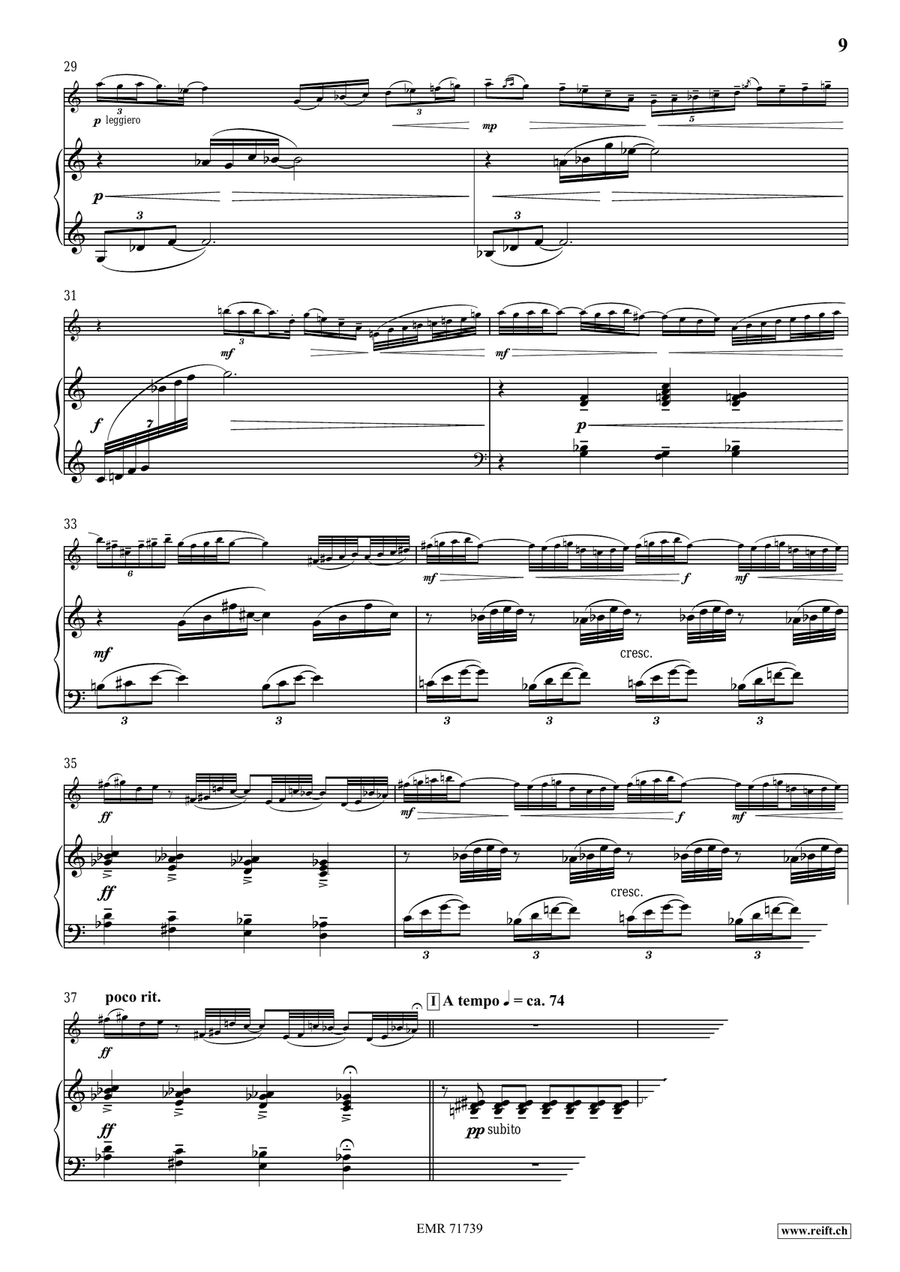 Tre Divertimenti Soprano Saxophone scores gallery preview page 9