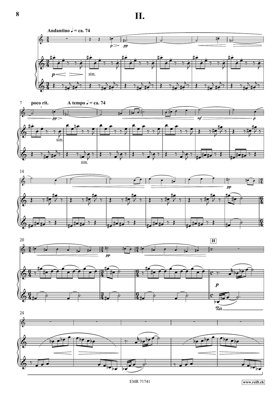 Tre Divertimenti Tre Divertimenti Baritone Saxophone scores gallery preview page 8