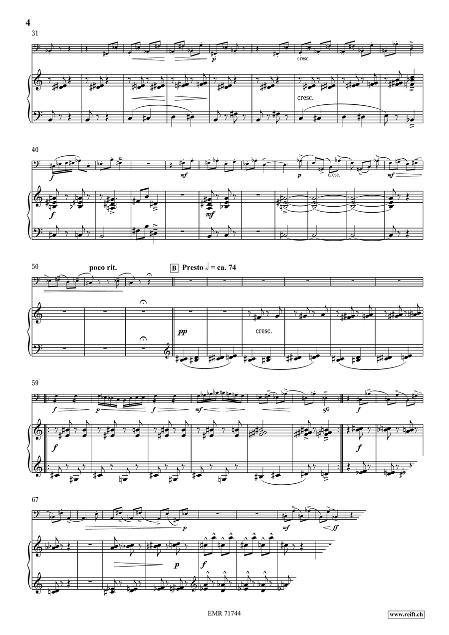 Tre Divertimenti Tre Divertimenti Bass Trombone scores gallery preview page 7