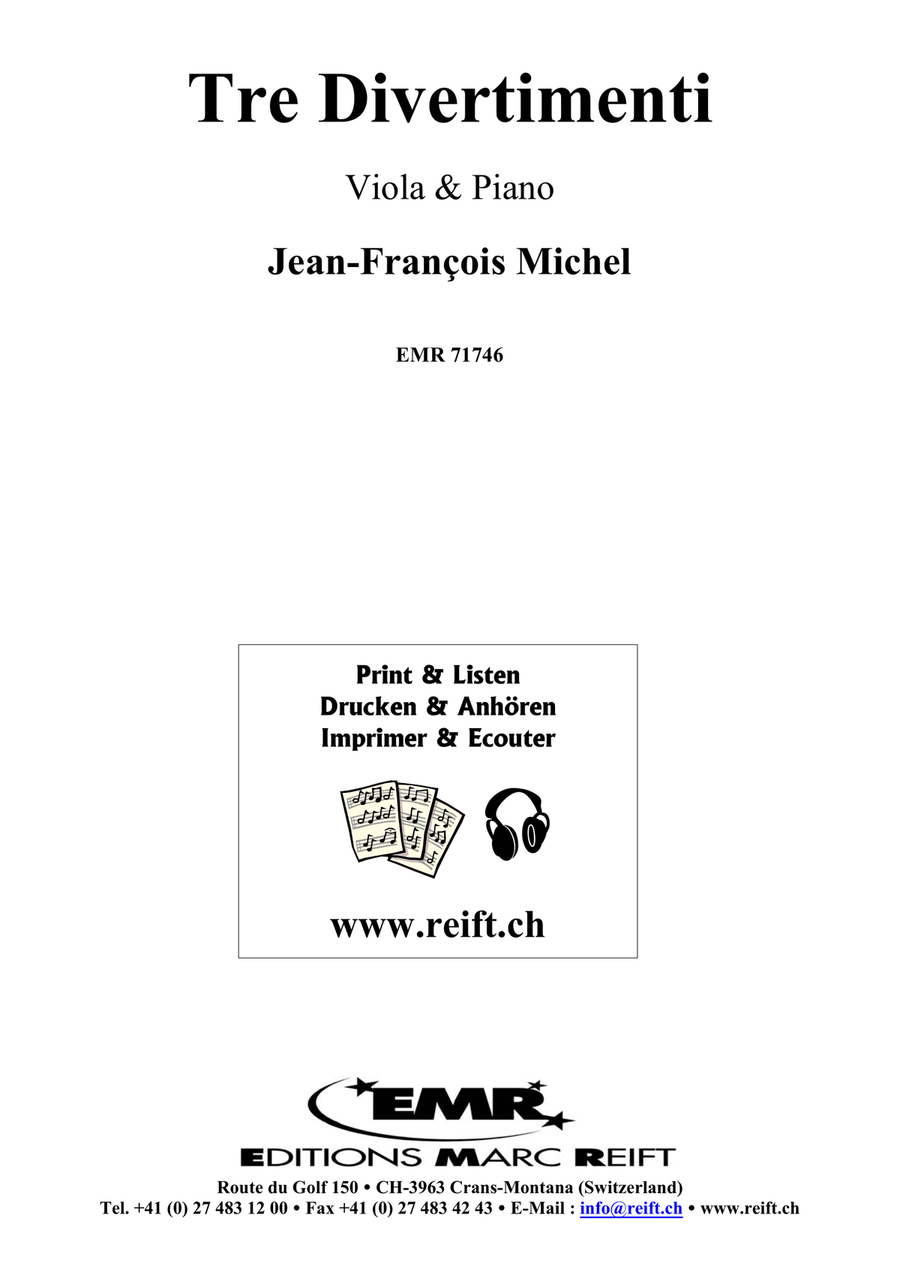 Tre Divertimenti Tre Divertimenti Piano Accompaniment scores gallery preview page 2