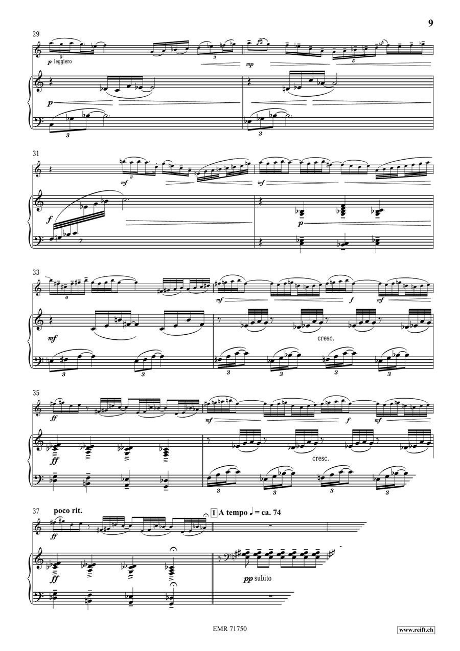 Tre Divertimenti Tre Divertimenti Alto Saxophone scores gallery preview page 9