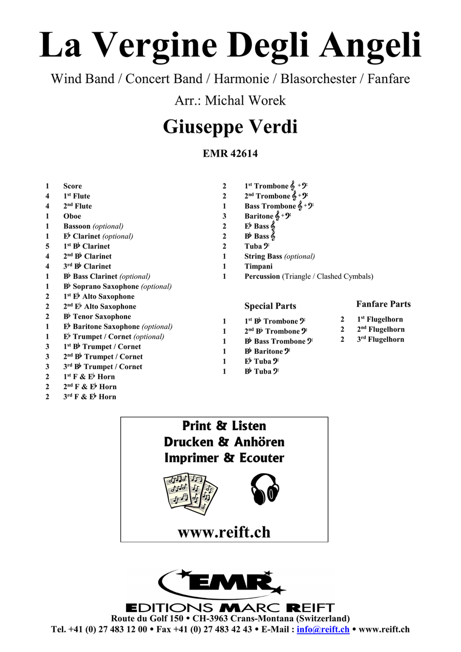 La Vergine Degli Angeli La Vergine Degli Angeli Concert Band scores gallery preview page 2