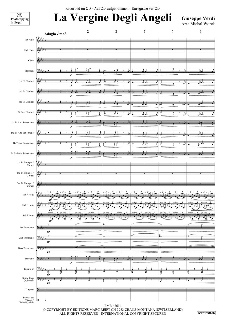 La Vergine Degli Angeli La Vergine Degli Angeli Concert Band scores gallery preview page 4