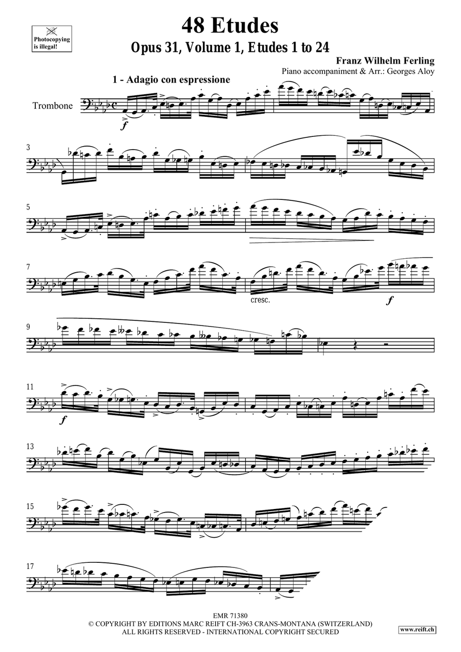 48 Etudes Volume 1 48 Etudes Volume 1 Piano Accompaniment scores gallery preview page 3