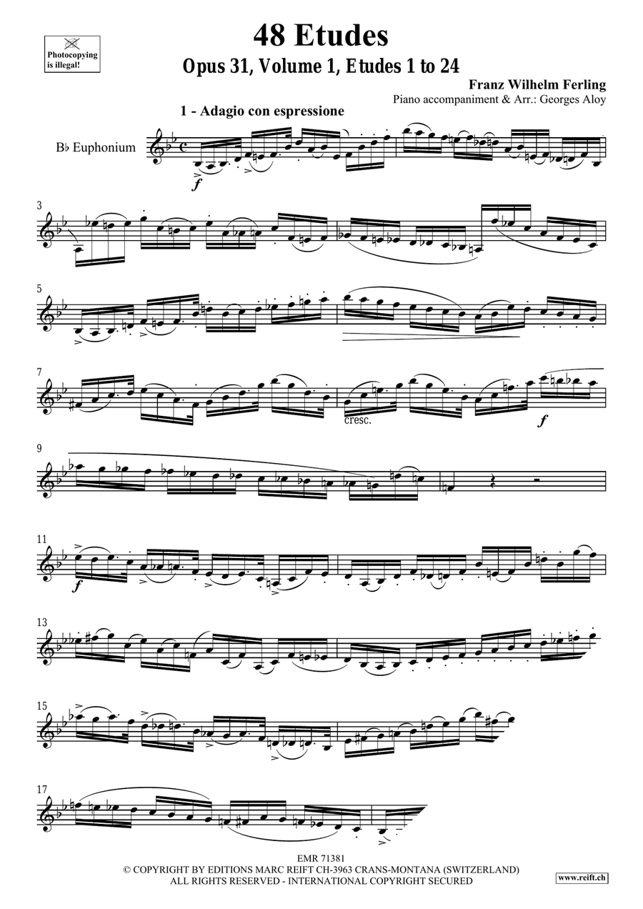48 Etudes Volume 1 48 Etudes Volume 1 Euphonium scores gallery preview page 3