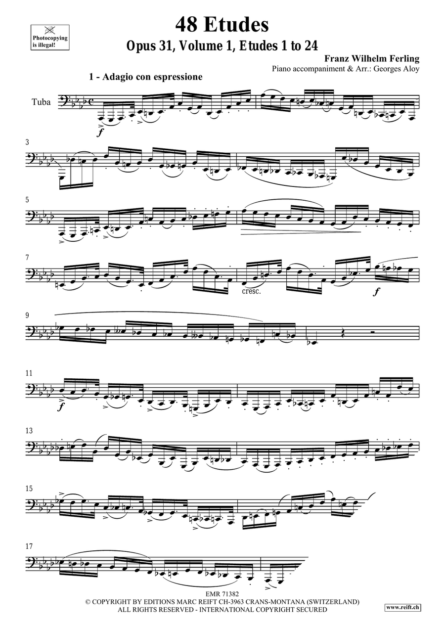 48 Etudes Volume 1 48 Etudes Volume 1 Tuba scores gallery preview page 3