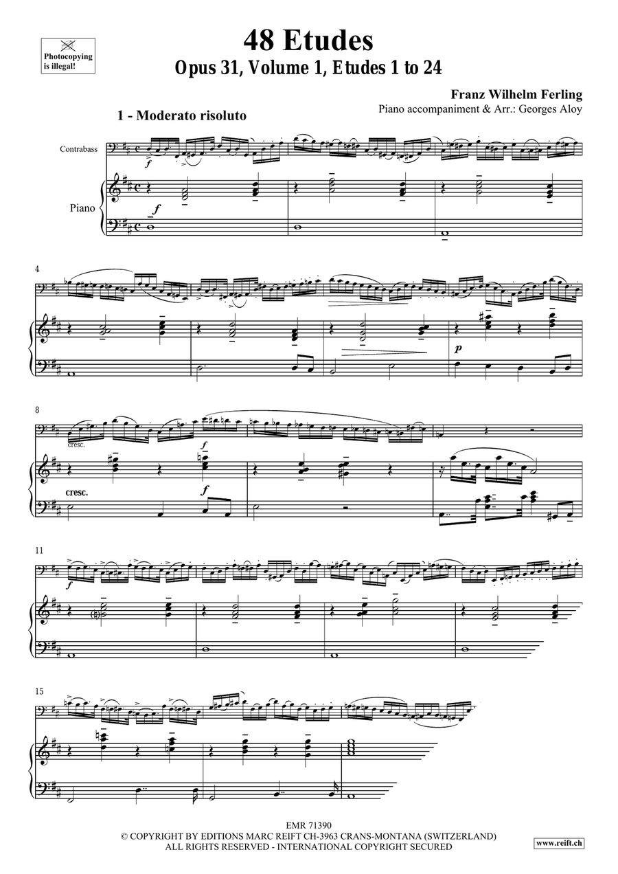 48 Etudes Volume 1 48 Etudes Volume 1 Double Bass scores gallery preview page 4