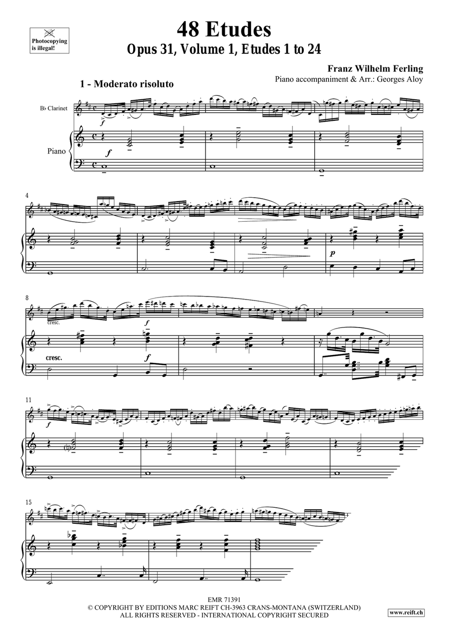 48 Etudes Volume 1 48 Etudes Volume 1 Clarinet Solo scores gallery preview page 4