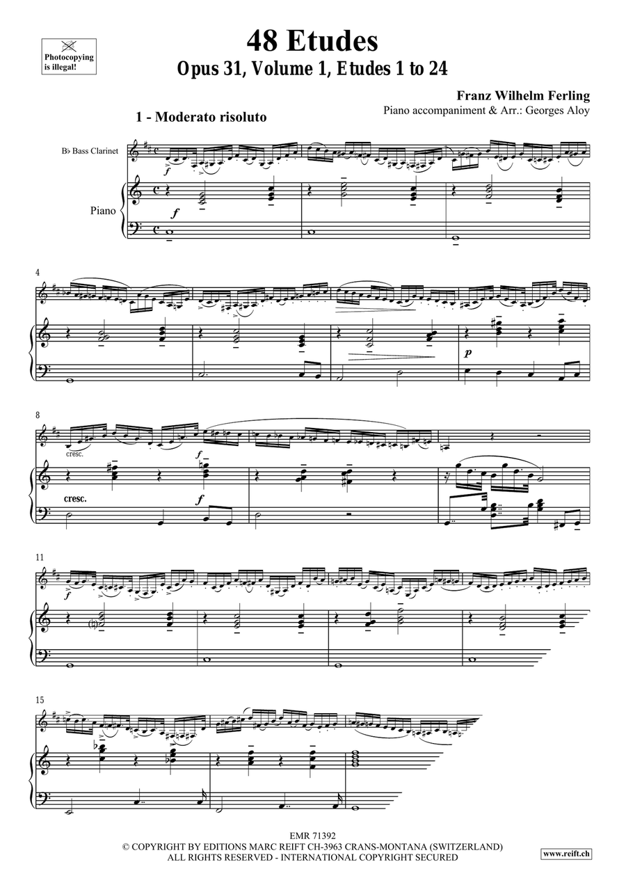 48 Etudes Volume 1 48 Etudes Volume 1 Bass Clarinet scores gallery preview page 4