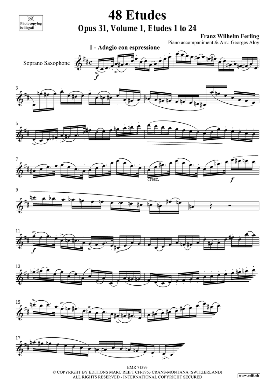 48 Etudes Volume 1 48 Etudes Volume 1 Soprano Saxophone scores gallery preview page 3