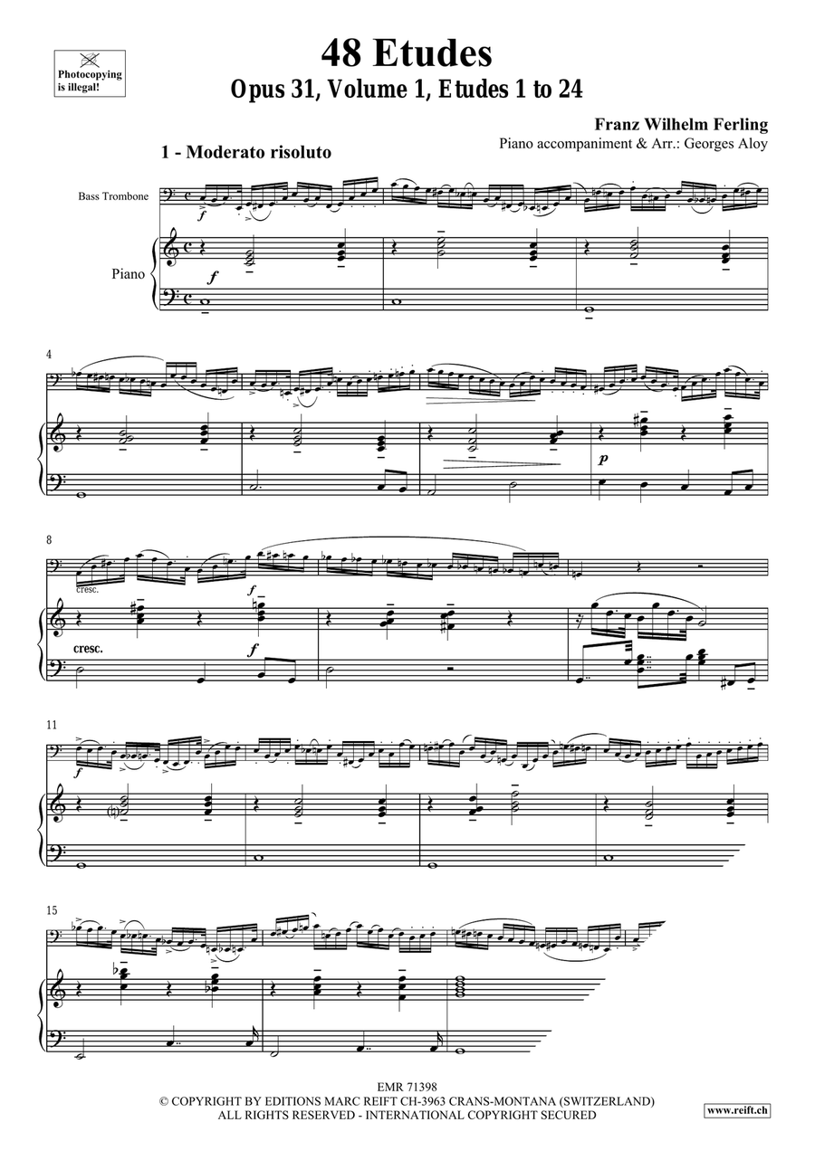 48 Etudes Volume 1 48 Etudes Volume 1 Bass Trombone scores gallery preview page 4