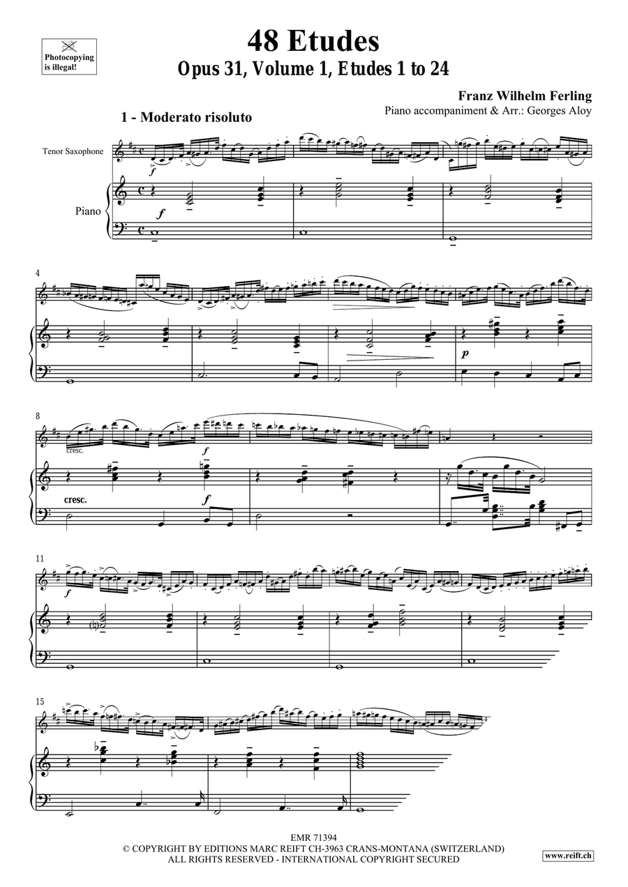48 Etudes Volume 1 48 Etudes Volume 1 Tenor Saxophone scores gallery preview page 4