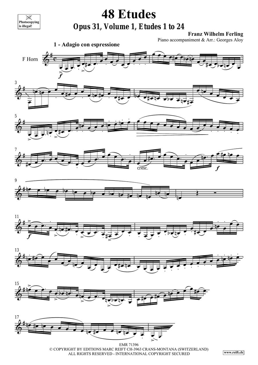 48 Etudes Volume 1 48 Etudes Volume 1 Horn scores gallery preview page 3