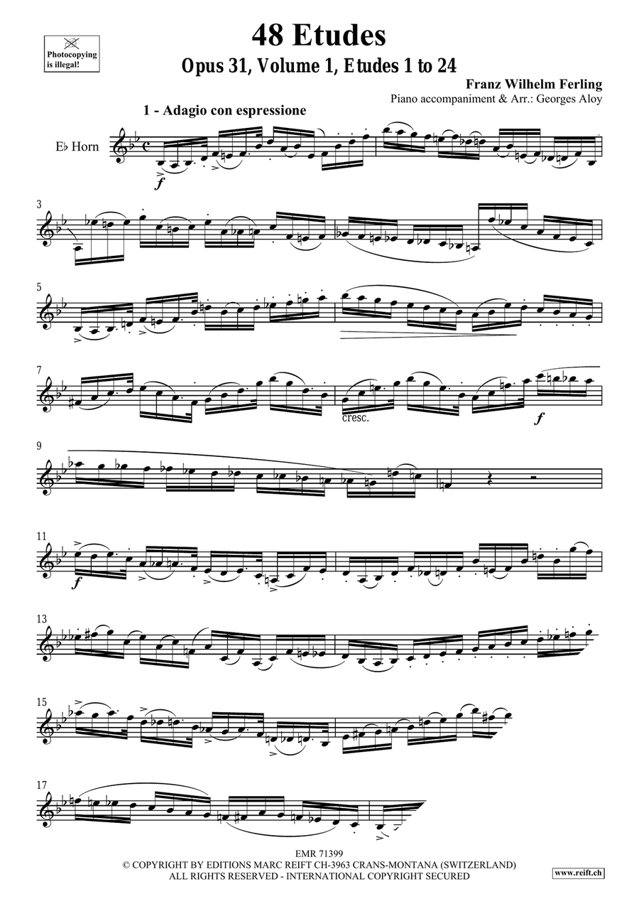 48 Etudes Volume 1 48 Etudes Volume 1 Horn scores gallery preview page 3