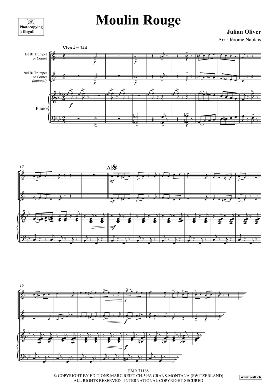 Moulin Rouge Moulin Rouge Trumpet Duet scores gallery preview page 3