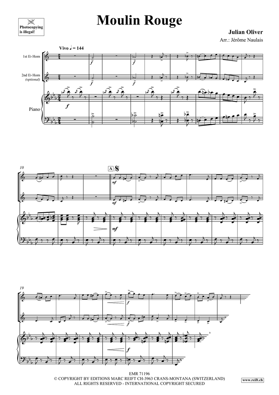 Moulin Rouge Moulin Rouge Horn scores gallery preview page 3