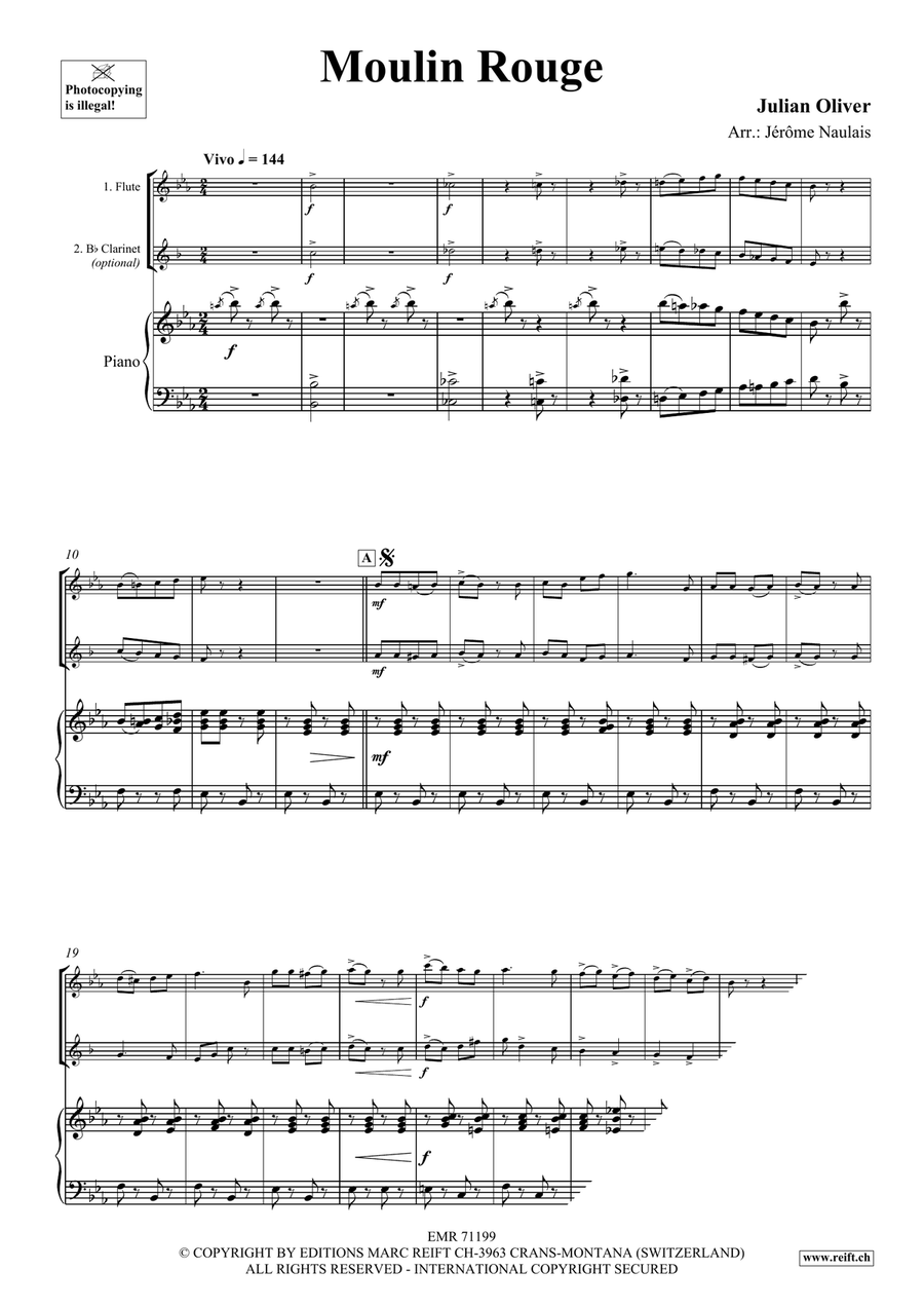 Moulin Rouge Moulin Rouge Clarinet scores gallery preview page 3