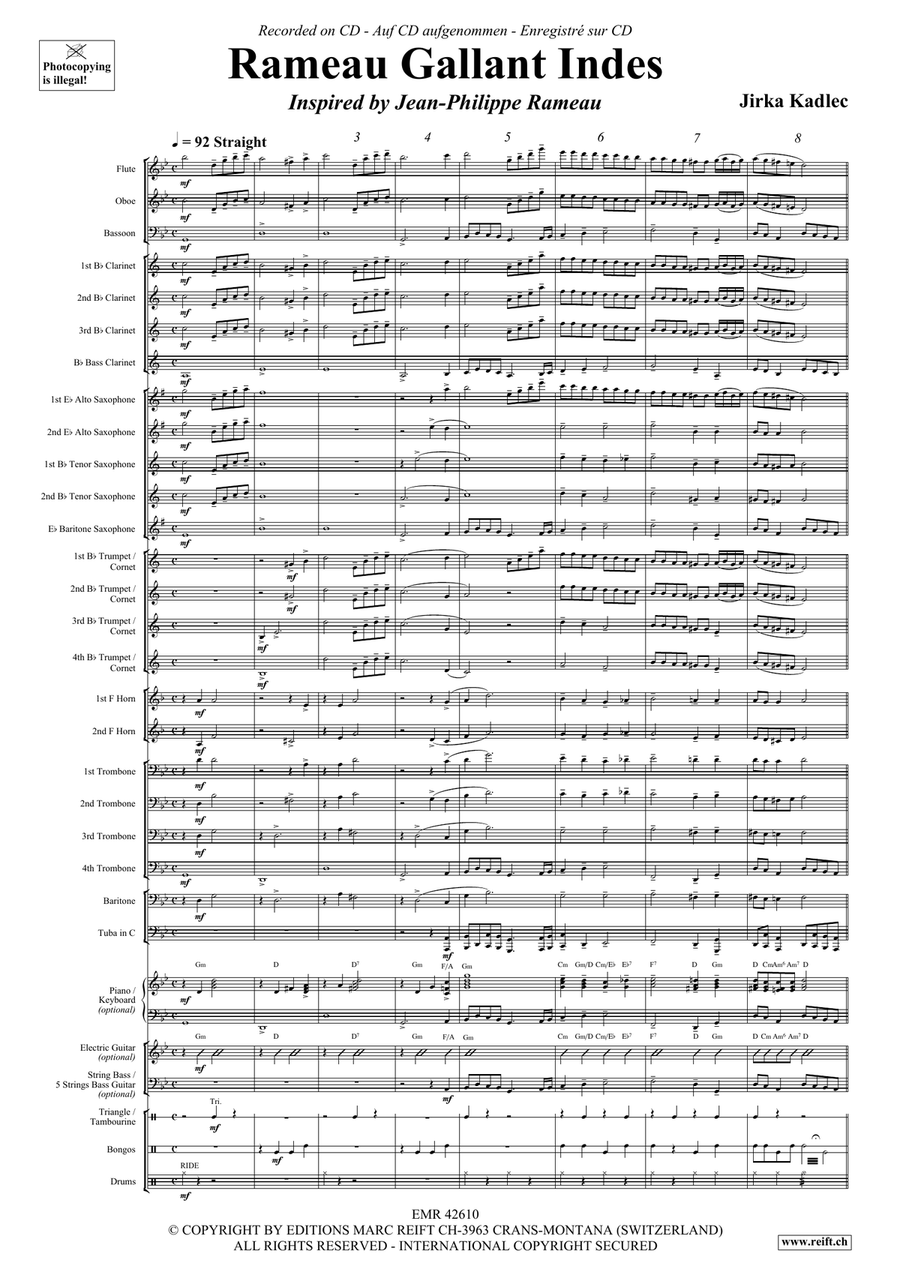 Rameau Gallant Indes Rameau Gallant Indes Concert Band scores gallery preview page 4