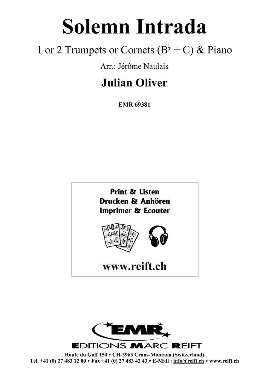 Solemn Intrada Solemn Intrada Trumpet Duet scores gallery preview page 2