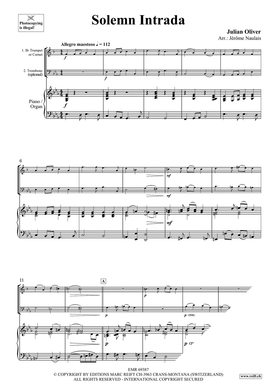 Solemn Intrada Solemn Intrada Cornet scores gallery preview page 3