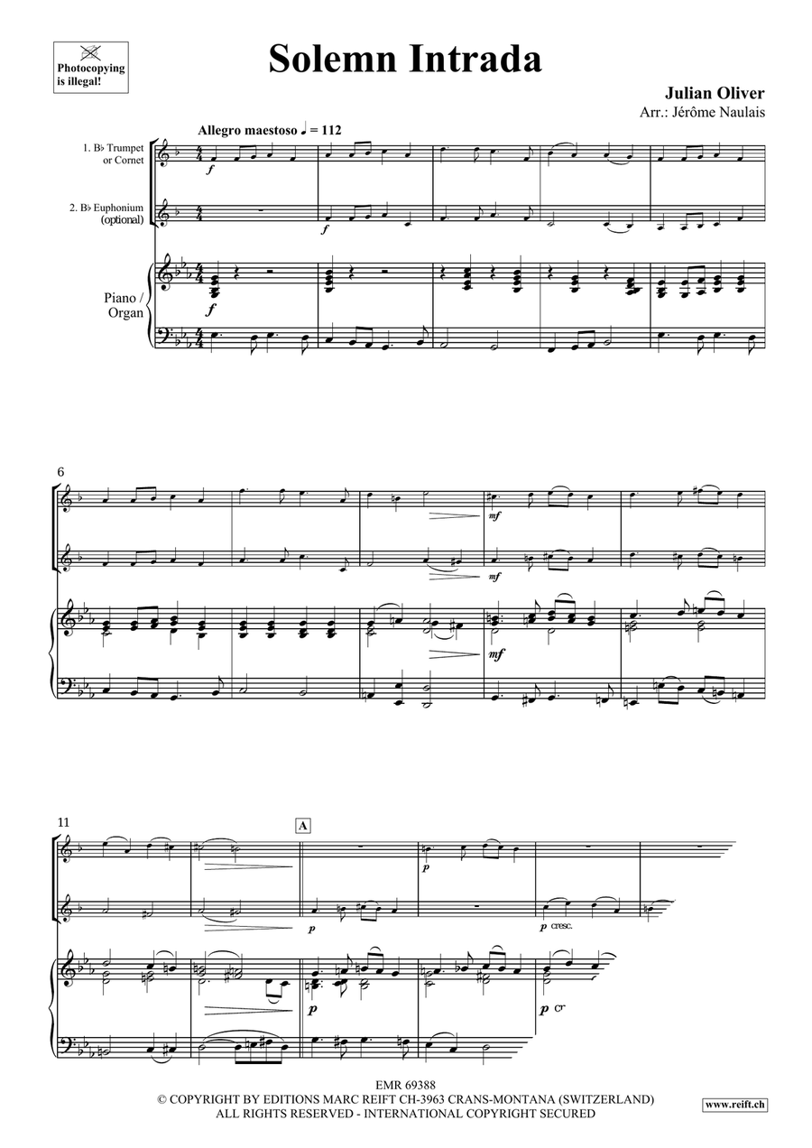 Solemn Intrada Solemn Intrada Cornet scores gallery preview page 3