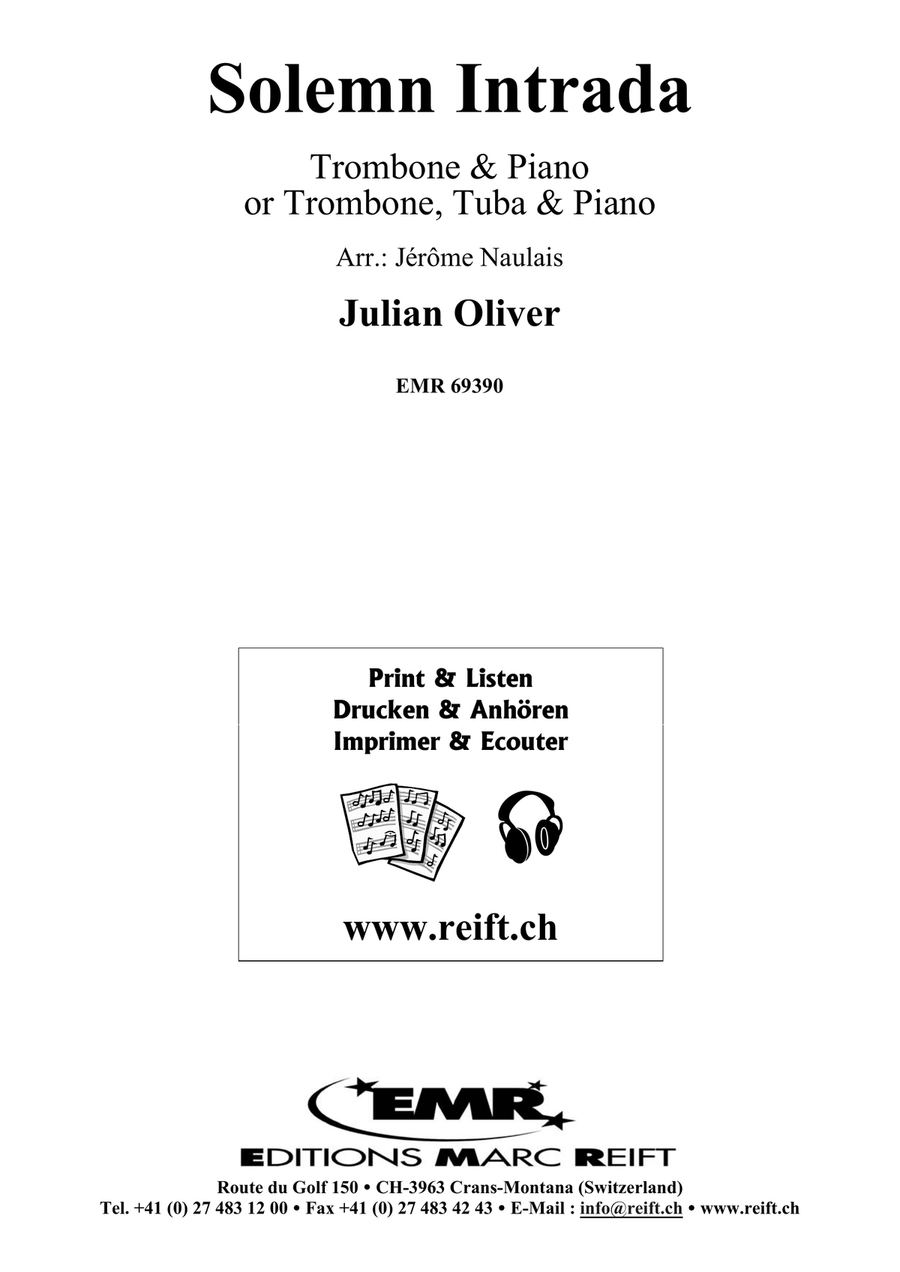 Solemn Intrada Solemn Intrada Trombone scores gallery preview page 2