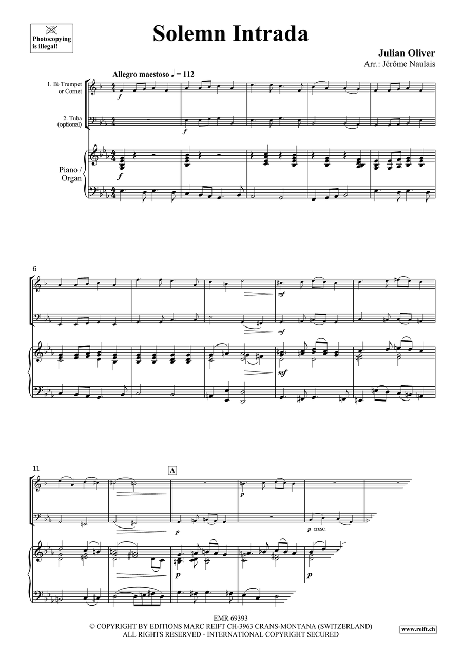 Solemn Intrada Solemn Intrada Cornet scores gallery preview page 3