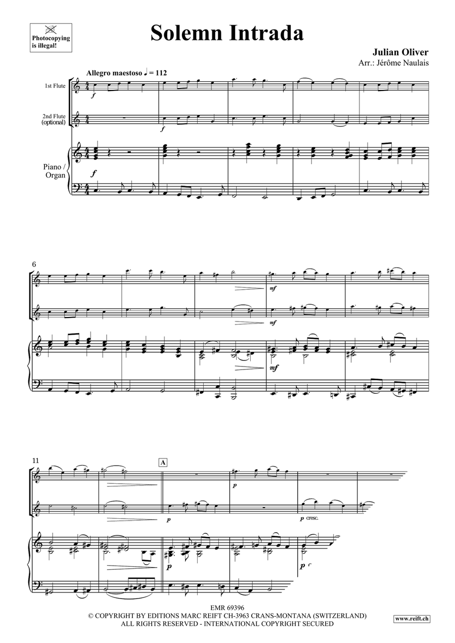Solemn Intrada Solemn Intrada Flute Duet scores gallery preview page 3