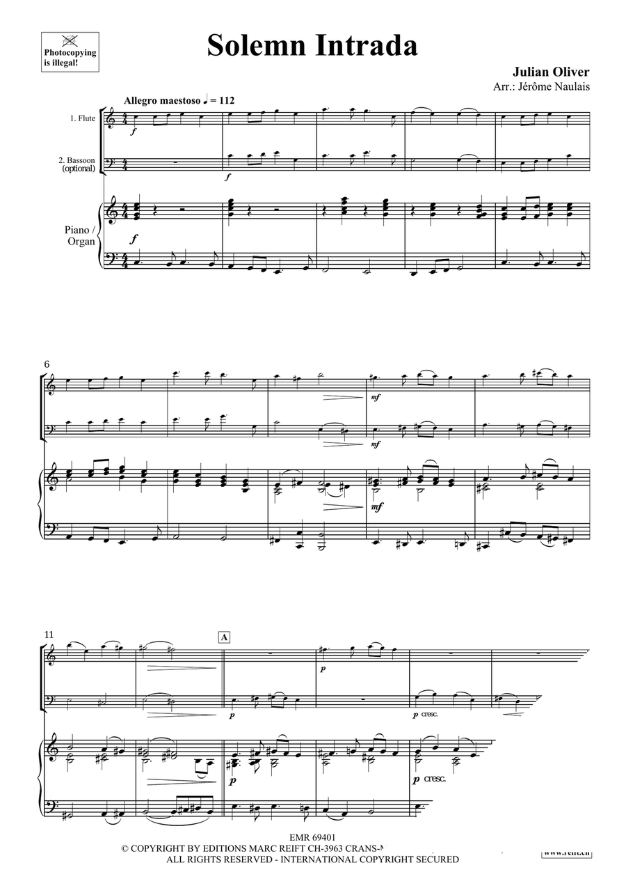 Solemn Intrada Solemn Intrada Bassoon scores gallery preview page 3
