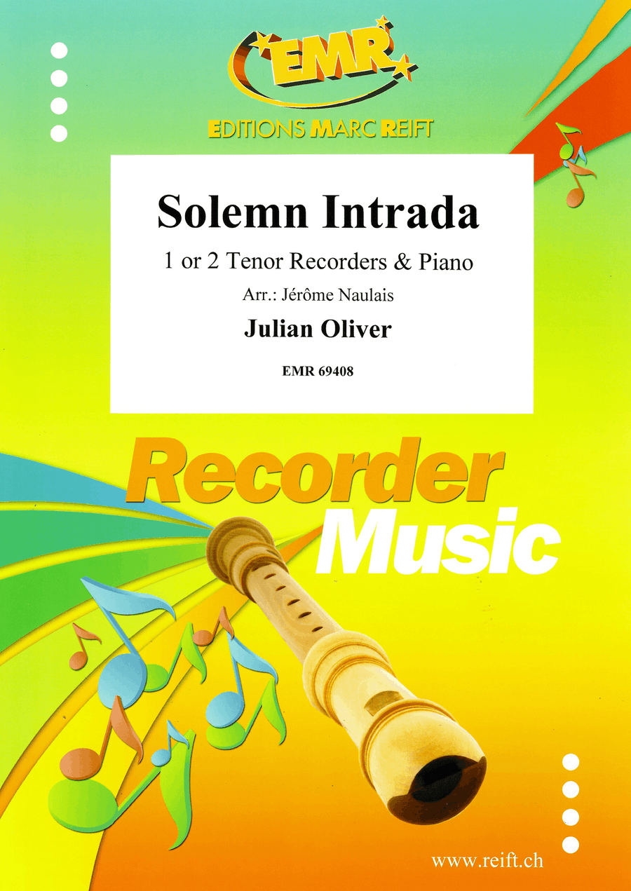 Solemn Intrada Solemn Intrada Tenor Recorder scores gallery preview page 1
