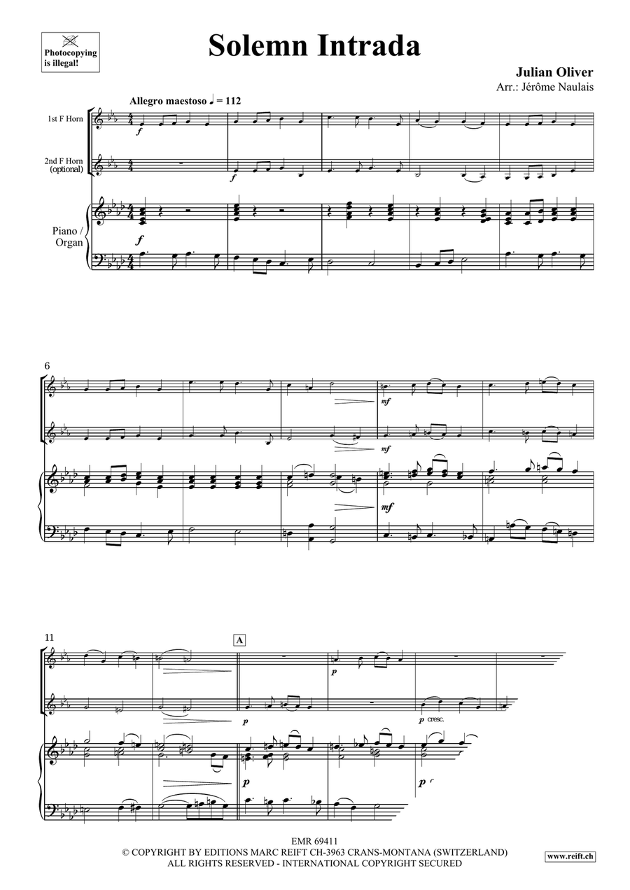 Solemn Intrada Solemn Intrada Horn scores gallery preview page 3