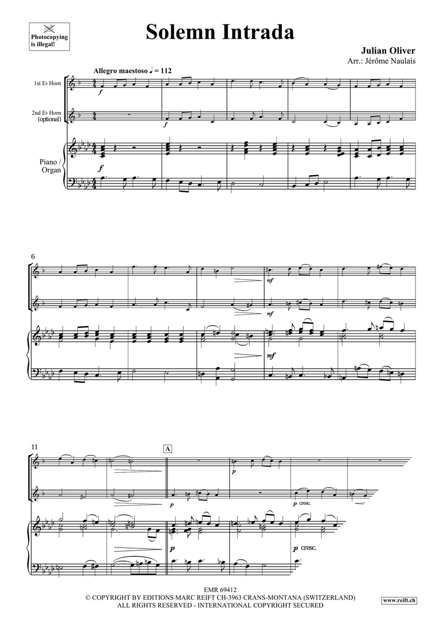 Solemn Intrada Solemn Intrada Horn scores gallery preview page 3
