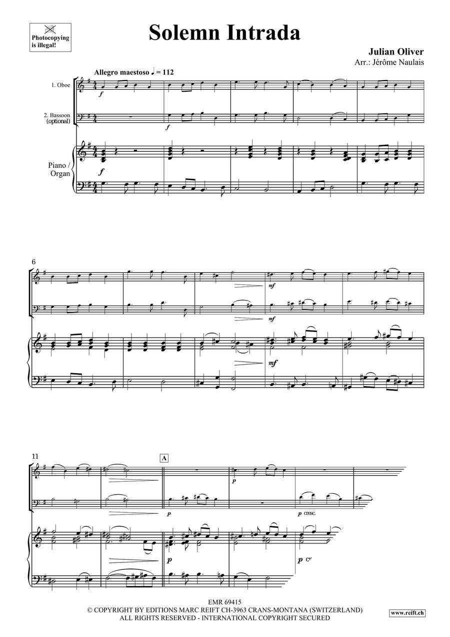 Solemn Intrada Solemn Intrada Bassoon scores gallery preview page 3