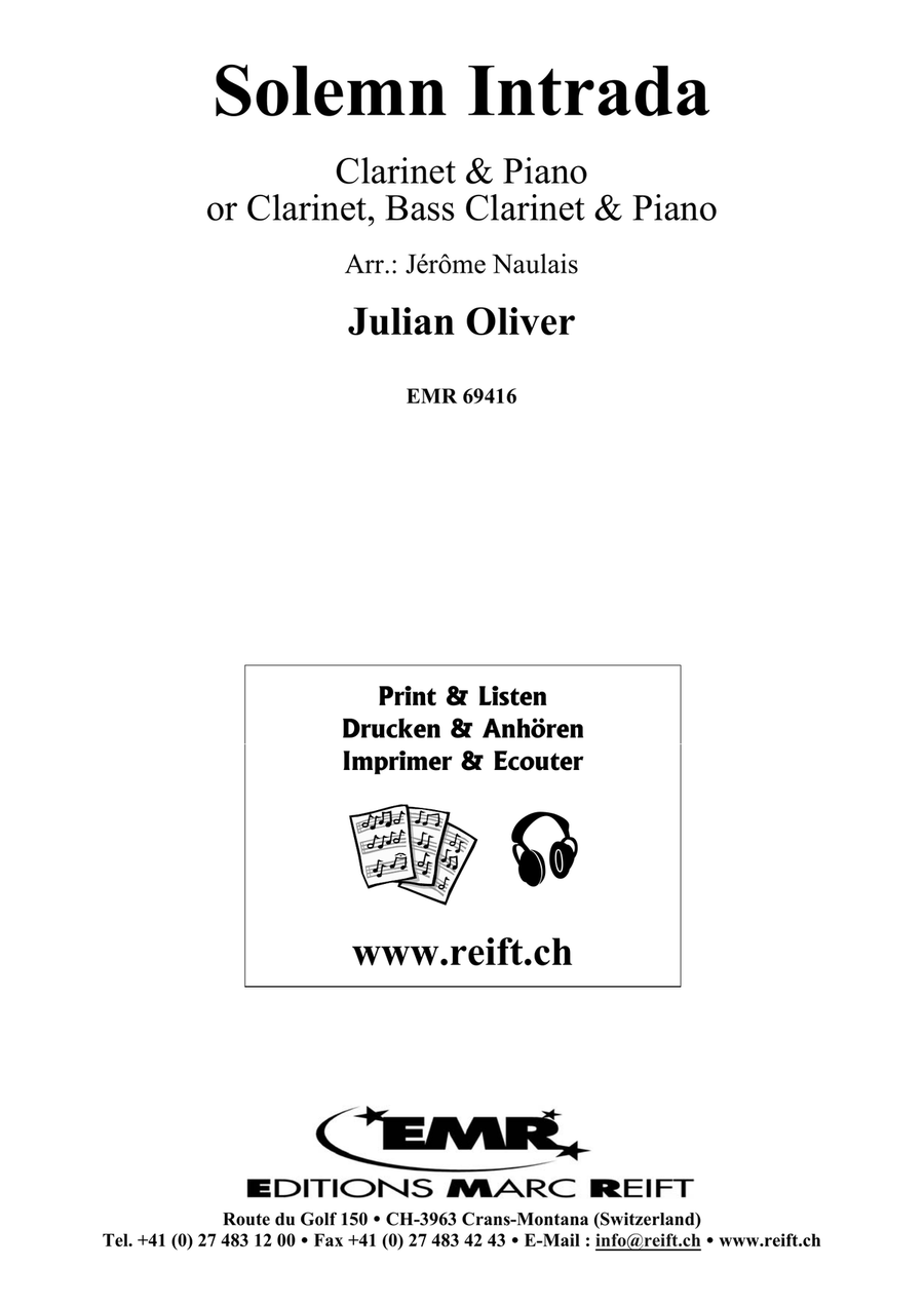 Solemn Intrada Solemn Intrada Bass Clarinet scores gallery preview page 2