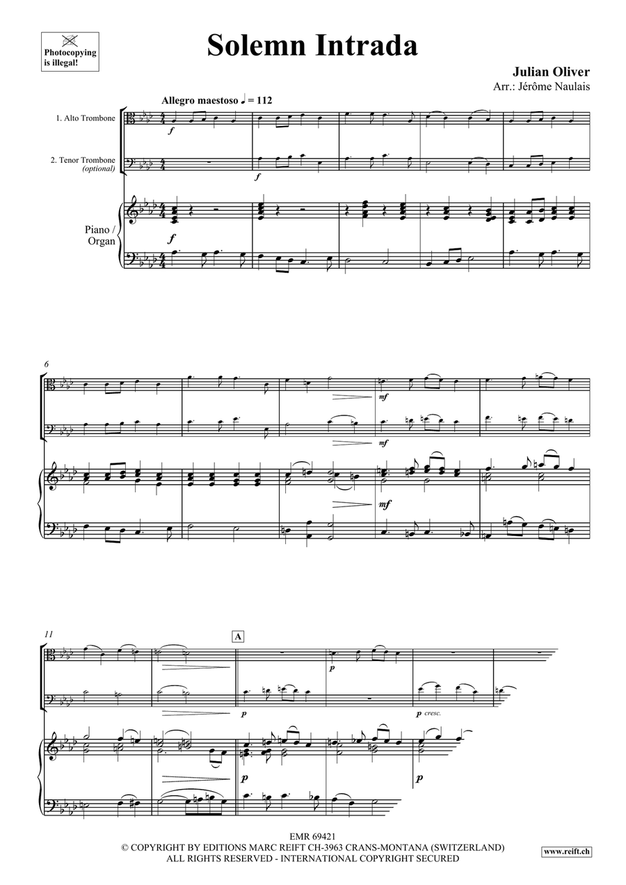 Solemn Intrada Solemn Intrada Piano Accompaniment scores gallery preview page 3