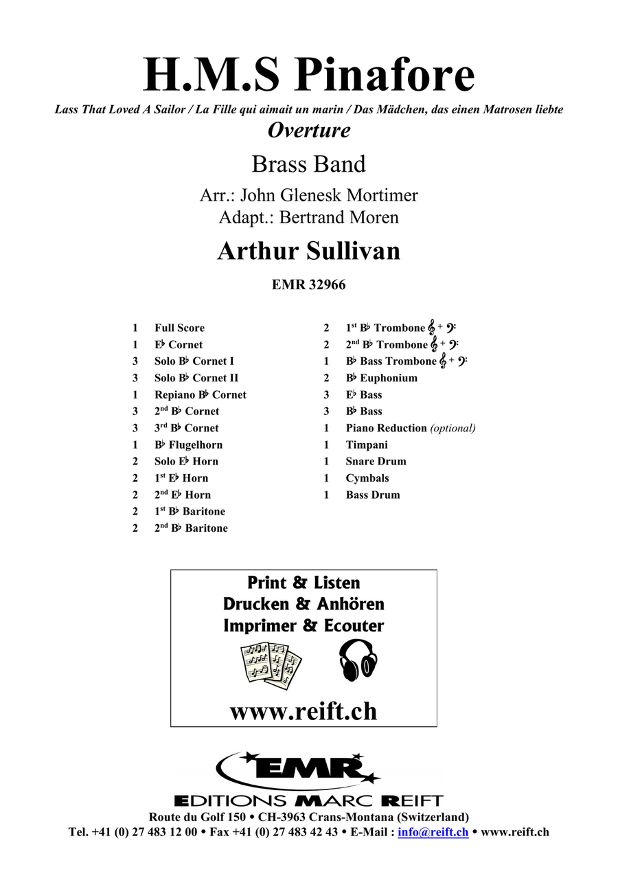 H.M.S Pinafore H.M.S Pinafore Brass Band scores gallery preview page 2