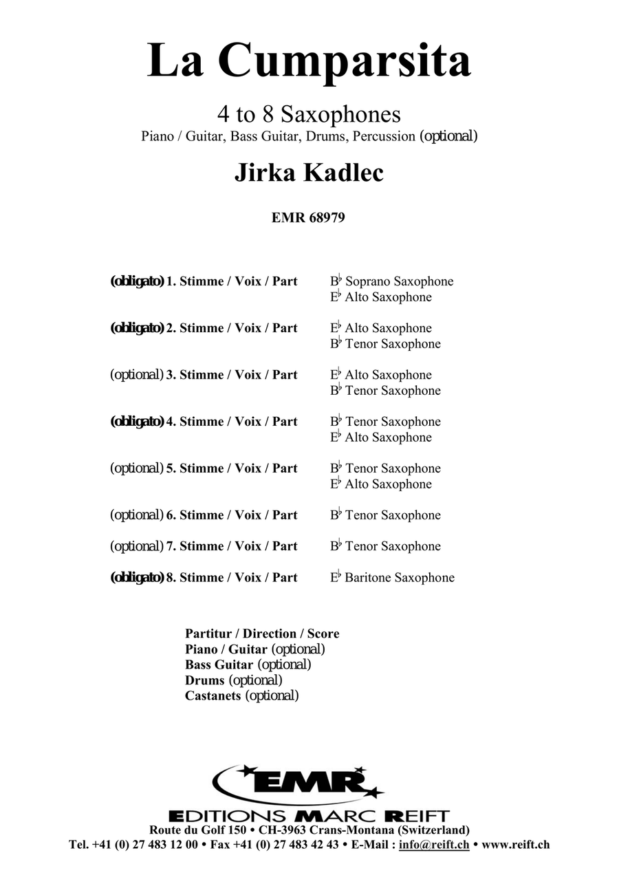 La Cumparsita La Cumparsita Saxophone scores gallery preview page 2
